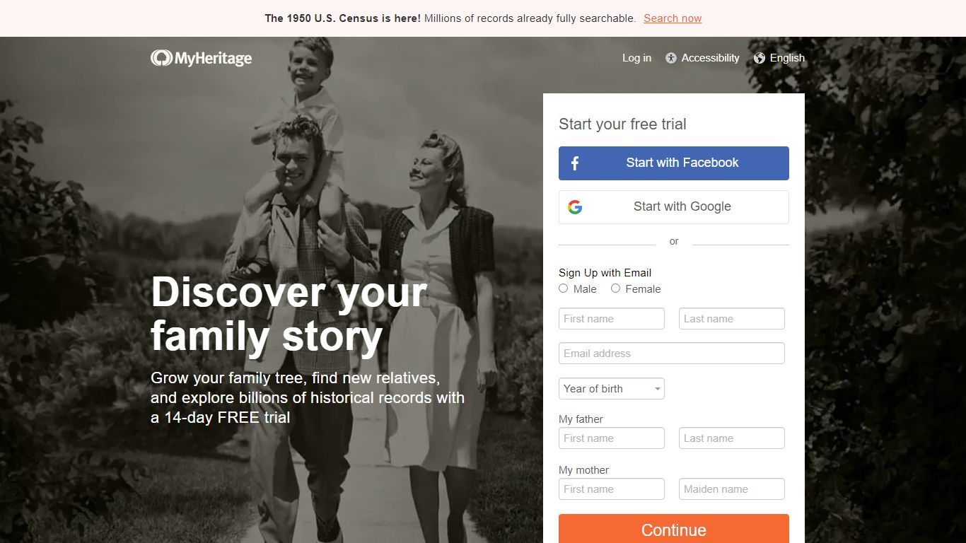 Free Family Tree, Genealogy, Family History, and DNA Testing