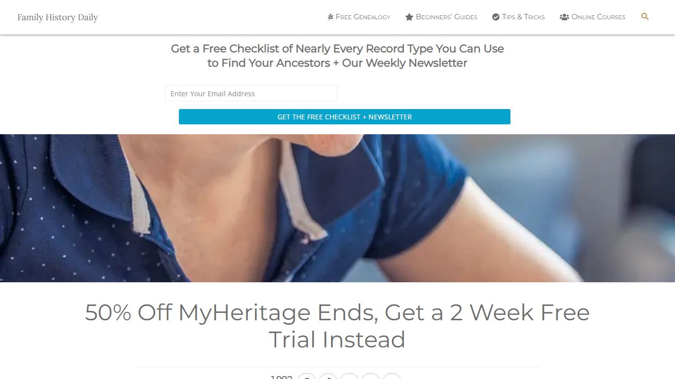 MyHeritage Free Trial of the Complete Plan - Family History Daily